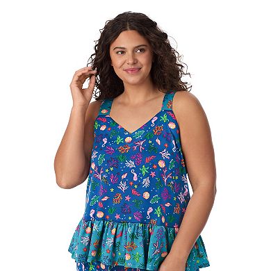 Plus Size Cuddl Duds Cozy Pajama Tank Top & Pajama Shorts Set