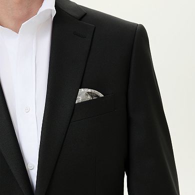 Men's INDOCHINO Black Slim-Fit Wool Blend Suit Jacket