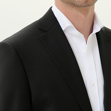 Men's INDOCHINO Black Slim-Fit Wool Blend Suit Jacket