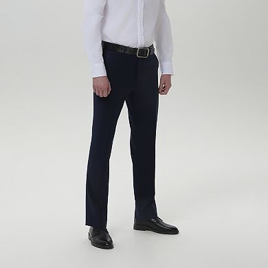 Men's INDOCHINO Navy Slim-Fit Wool Blend Suit Pants