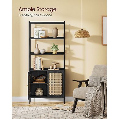 6-Tier Tall Bookshelf: Vertical Storage for Home or Office Organization