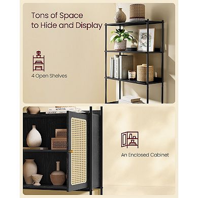 6-Tier Tall Bookshelf: Vertical Storage for Home or Office Organization