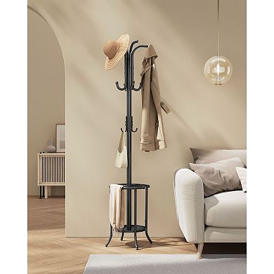 Umbrella Holder Hoctieon Coat Rack Freestanding, Entryway Coat