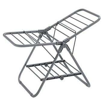 Foldable 2-level- Small Clothes Drying Rack, Laundry Drying Rack, Space-saving, Bathroom, Balcony