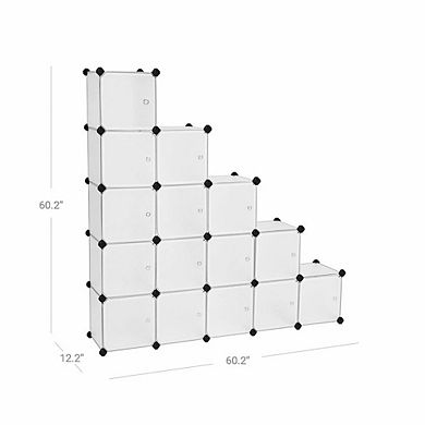 Premium 16 Cube Storage Organizer - Durable Construction with Plenty of Storage Space