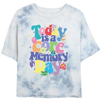 Disney / Pixar's Inside Out 2 Today Is A Core Memory Day Juniors' Cropped Graphic Tee