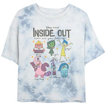 Disney / Pixar's Inside Out How Are You Feeling Juniors' Cropped Graphic Tee
