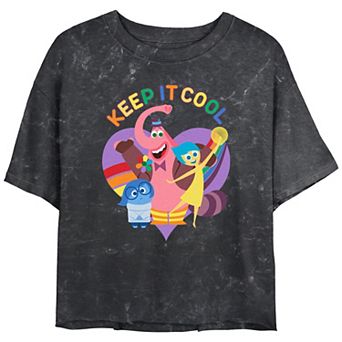Disney / Pixar's Inside Out Keep It Cool Juniors' Cropped Graphic Tee