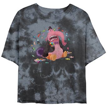 Disney / Pixar's Inside Out Crying Candies Juniors' Cropped Graphic Tee