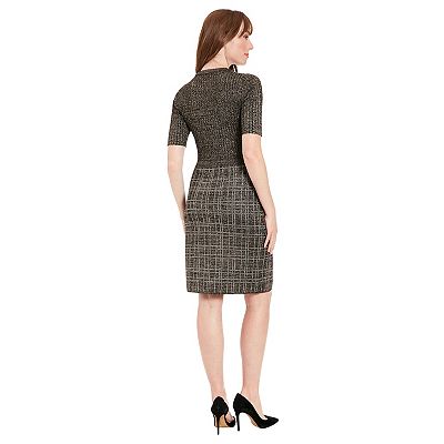 london times women's short-sleeve knit sheath dress London Times Women's Short-Sleeve Knit Sheath Dress