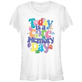 Disney / Pixar's Inside Out 2 Today Is A Core Memory Day Juniors' Fitted Graphic Tee