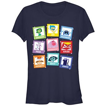 Disney / Pixar's Inside Out 2 Emotions Photos Juniors' Fitted Graphic Tee