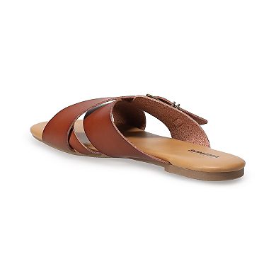 Sonoma Goods For Life Women's Buckle Toe Loop Slide Sandals