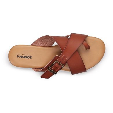 Sonoma Goods For Life Women's Buckle Toe Loop Slide Sandals