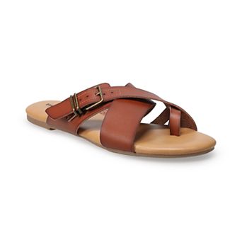 Sonoma Goods For Life® Women's Buckle Toe Loop Slide Sandals