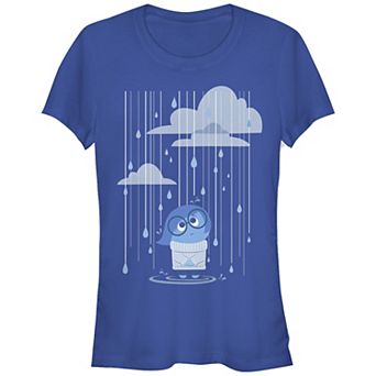 Disney / Pixar's Inside Out Sadness Rain Juniors' Fitted Graphic Tee