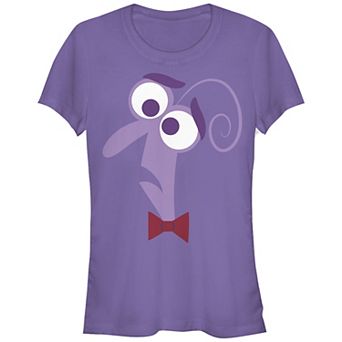 Disney / Pixar's Inside Out Fear Face Juniors' Fitted Graphic Tee