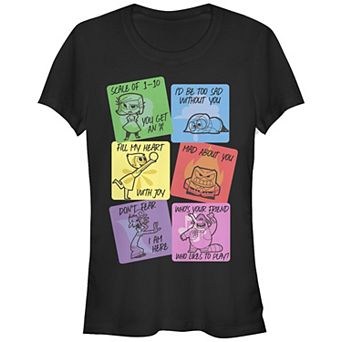 Disney / Pixar's Inside Out Valentines Day Cards Juniors' Fitted Graphic Tee