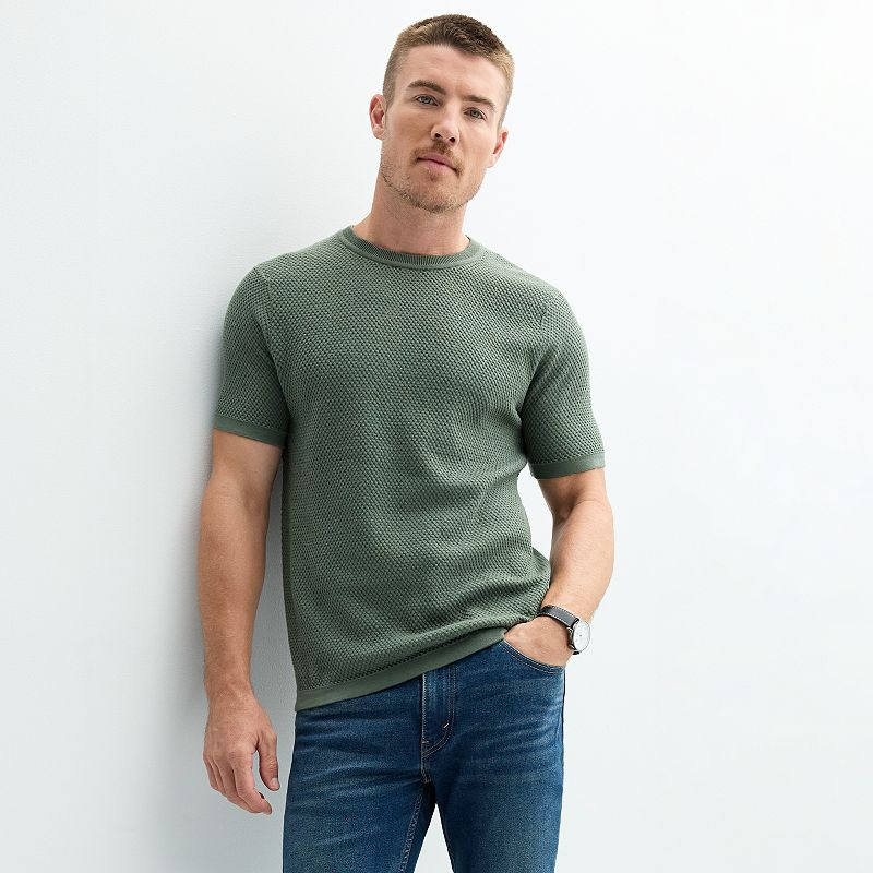 Men's Apt. 9® Colby Fitted Waffle Weave T-Shirt