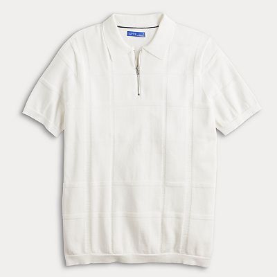 Men's Apt. 9® Morley 1/4-Zip Short Sleeve Polo Shirt