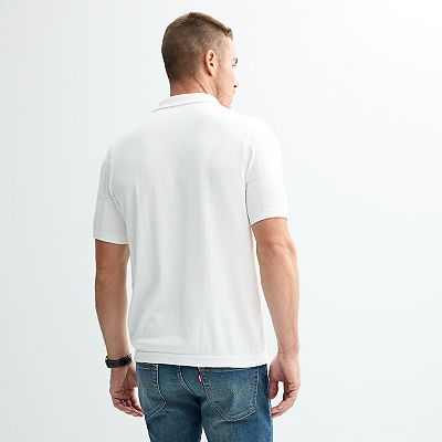 Men's Apt. 9® Morley 1/4-Zip Short Sleeve Polo Shirt