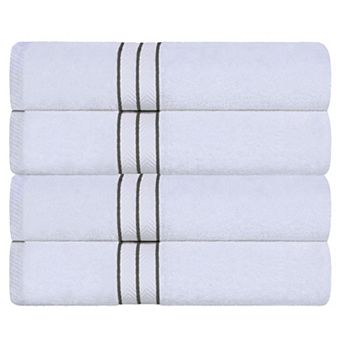 SUPERIOR 4 pc Turkish Cotton Ultra-Plush Bath Towel Set