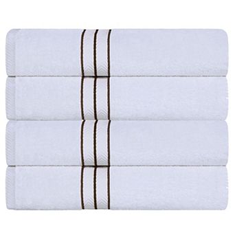 SUPERIOR 4 pc Turkish Cotton Ultra-Plush Bath Towel Set