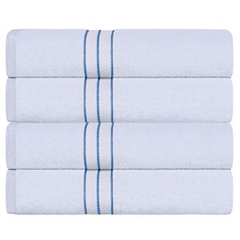 SUPERIOR 4 pc Turkish Cotton Ultra-Plush Bath Towel Set