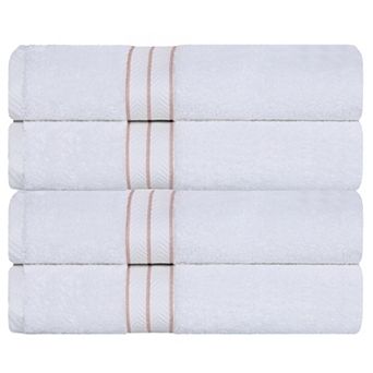 SUPERIOR 4 pc Turkish Cotton Ultra-Plush Bath Towel Set