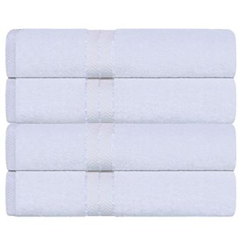 SUPERIOR 4 pc Turkish Cotton Ultra-Plush Bath Towel Set
