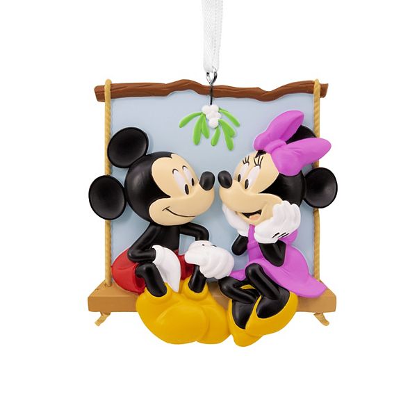 Disney's Mickey & Minnie Mouse Mistletoe Hallmark Christmas Ornament - Multi