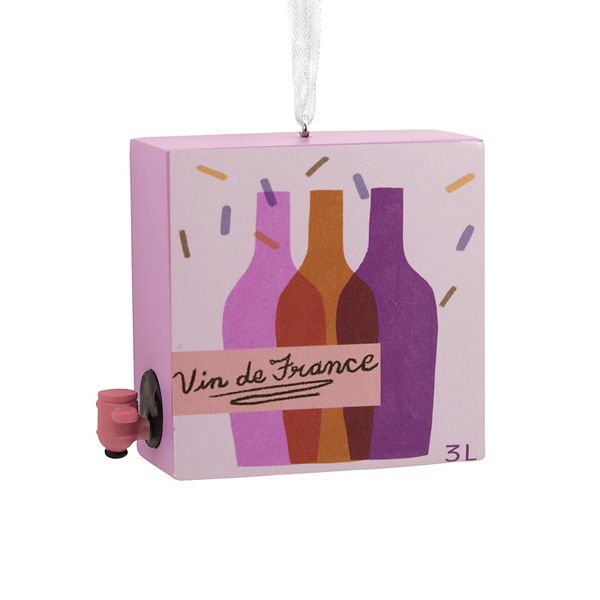 Boxed Wine Hallmark Christmas Ornament - Multi