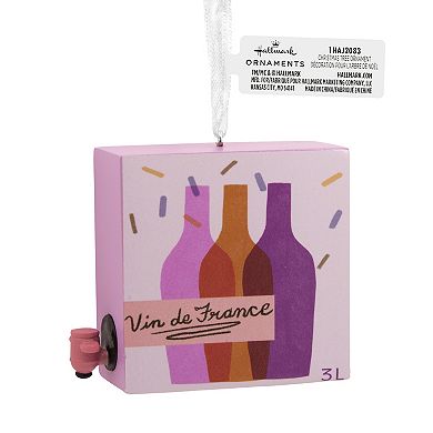Boxed Wine Hallmark Christmas Ornament