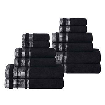 SUPERIOR 12 pc Hays Cotton Absorbent Towel Set