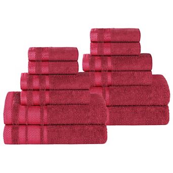 SUPERIOR 12 pc Hays Cotton Absorbent Towel Set