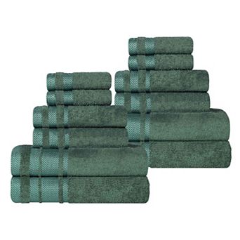 SUPERIOR 12 pc Hays Cotton Absorbent Towel Set
