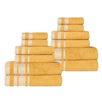 SUPERIOR 12 pc Hays Cotton Absorbent Towel Set