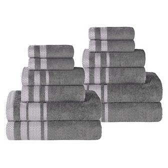 SUPERIOR 12 pc Hays Cotton Absorbent Towel Set