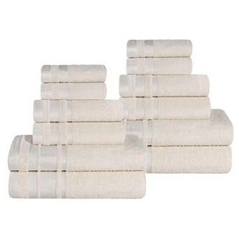 SUPERIOR 12 pc Hays Cotton Absorbent Towel Set