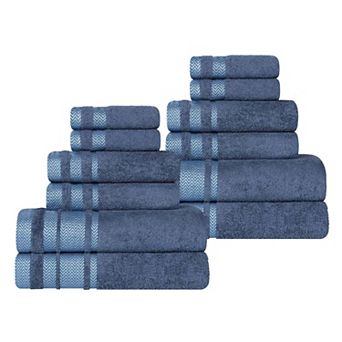 SUPERIOR 12 pc Hays Cotton Absorbent Towel Set