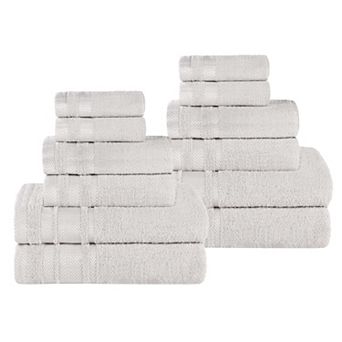SUPERIOR 12 pc Hays Cotton Absorbent Towel Set