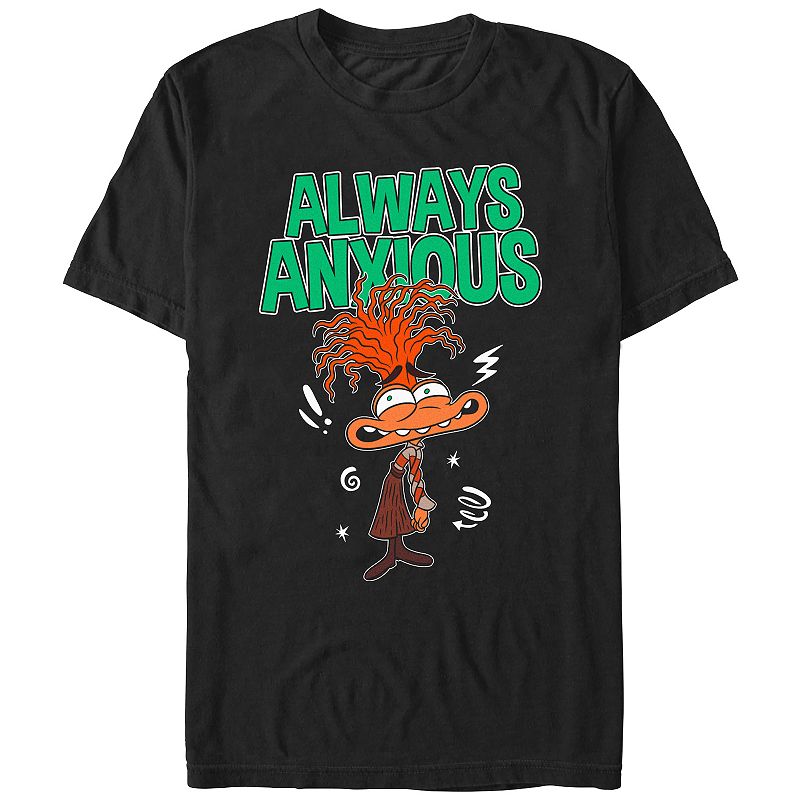 Disney / Pixar's Inside Out 2 Always Anxious Men's Graphic Tee, 