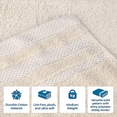 SUPERIOR 6-Piece Hays Cotton Absorbent Towel Set