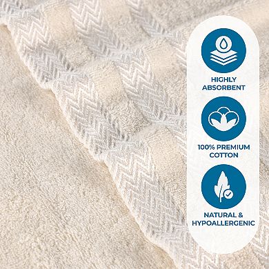 SUPERIOR 6-Piece Hays Cotton Absorbent Towel Set