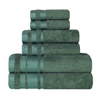 SUPERIOR 6 pc Hays Cotton Absorbent Towel Set