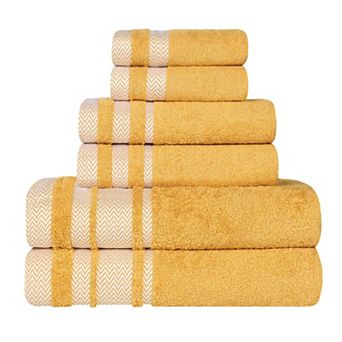 SUPERIOR 6 pc Hays Cotton Absorbent Towel Set