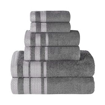 SUPERIOR 6 pc Hays Cotton Absorbent Towel Set