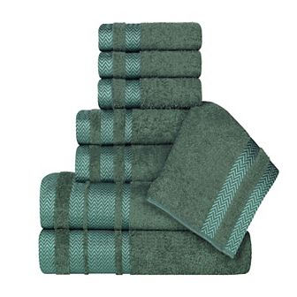 SUPERIOR 8 pc Hays Cotton Absorbent Towel Set