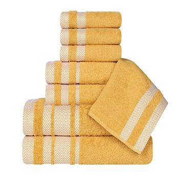 SUPERIOR 8 pc Hays Cotton Absorbent Towel Set