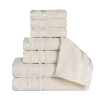 SUPERIOR 8 pc Hays Cotton Absorbent Towel Set
